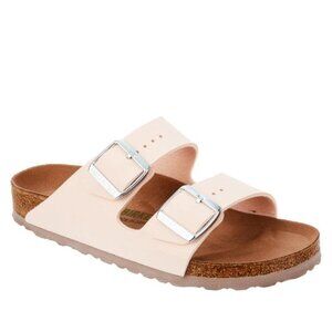 Birkenstock Arizona VEGAN NARROW Fit Sandals Slides Size 38 L 7 Light Rose
